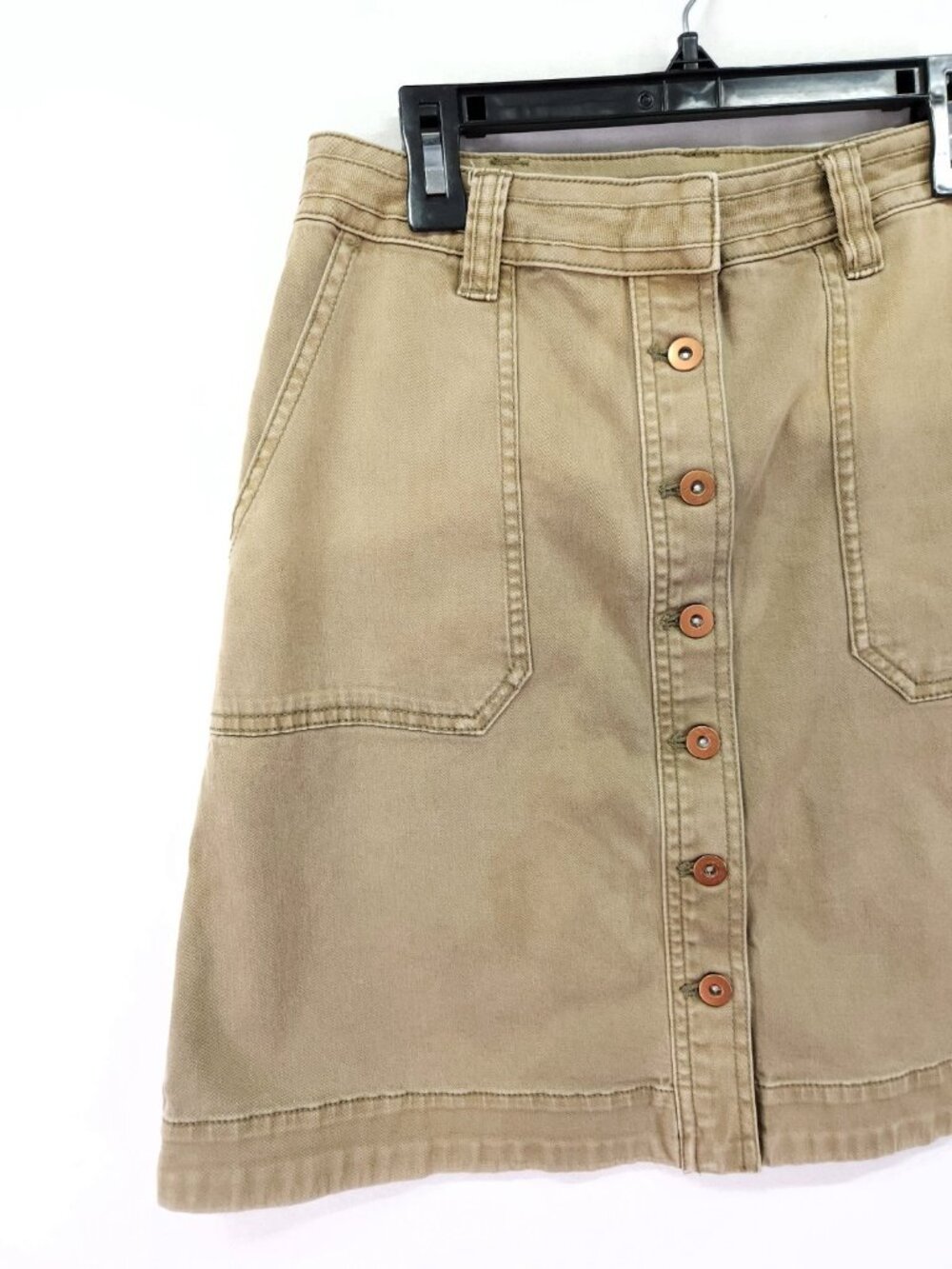 Anthropologie Pilcro and The Letterpress Sun-Faded Utility Skirt Size 0 26x18 - Picture 10 of 11